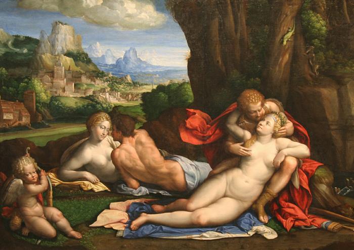 An Allegory Of Love by Il Garofalo (Benvenuto Tisi)